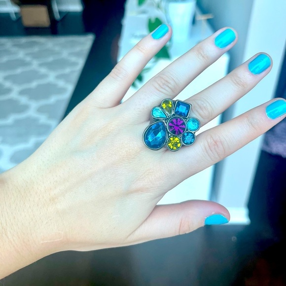 Multicolored Statement Ring - Picture 4 of 5